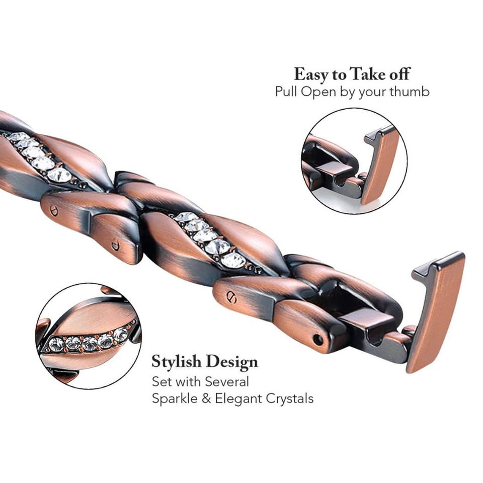 Magnetic Energy Therapy Pain Relief Copper Bracelet product image