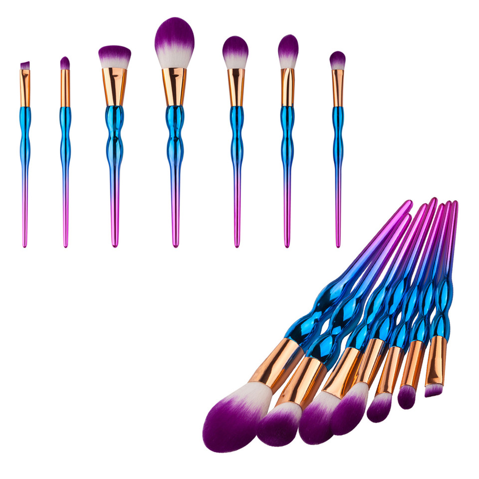 7-Piece Professional Abstract Everyday Use Makeup Brush Set product image
