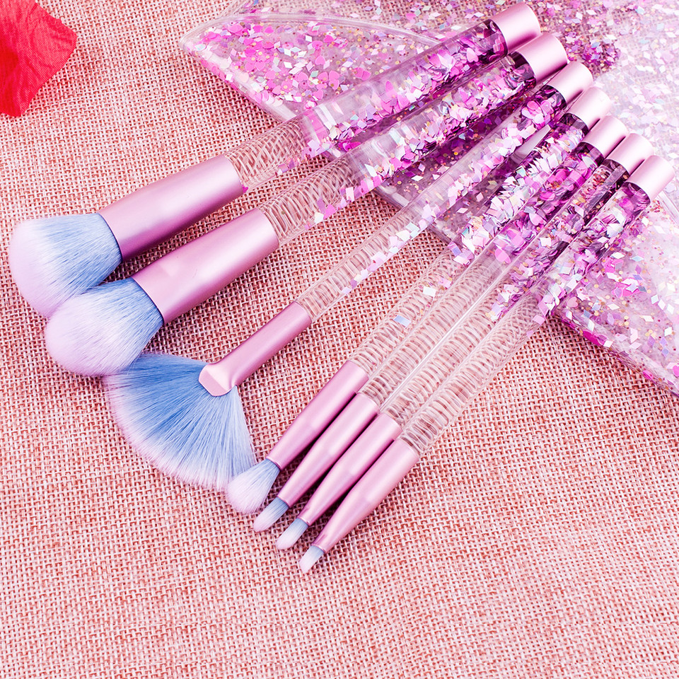 7-Piece Professional Abstract Everyday Use Makeup Brush Set product image