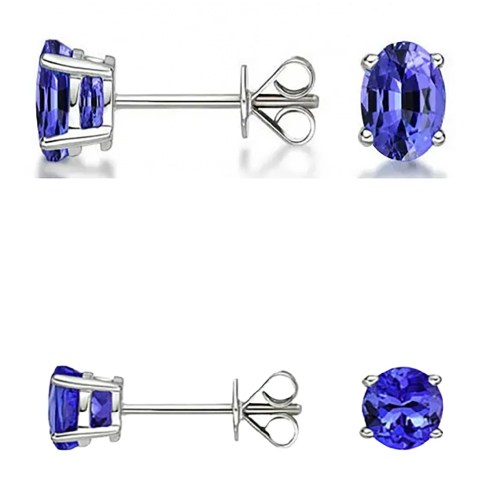 Genuine Tanzanite Earrings (2-Pair) product image
