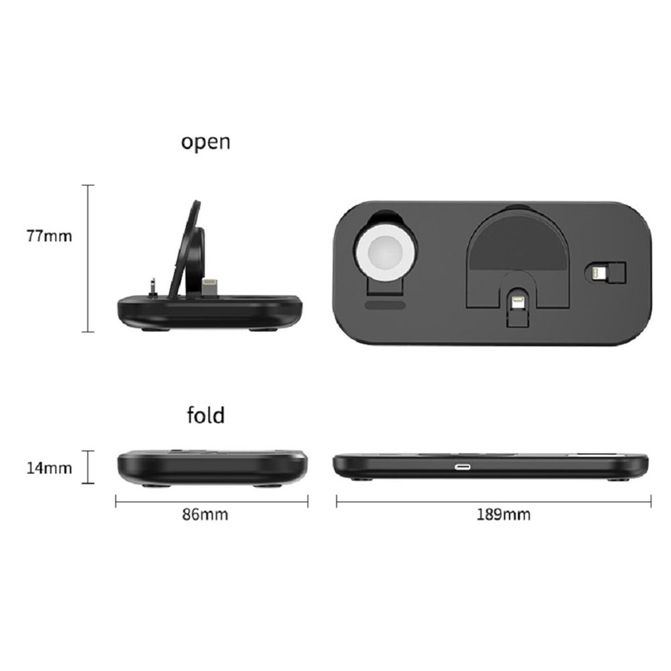 3-in-1 Portable & Foldable Charging Station for Apple Devices product image