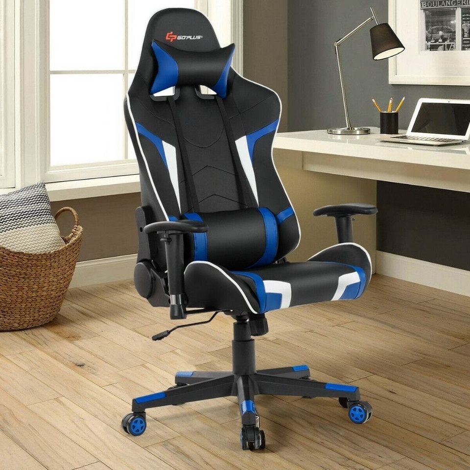 Reclining Gaming Chair with Massaging Lumbar Support product image
