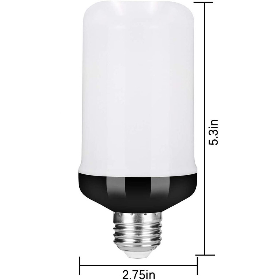 LED Flame Light Bulb, 4 Modes Fire Light Bulb with Gravity Sensor, E26/E27 Base (4-Pack) product image