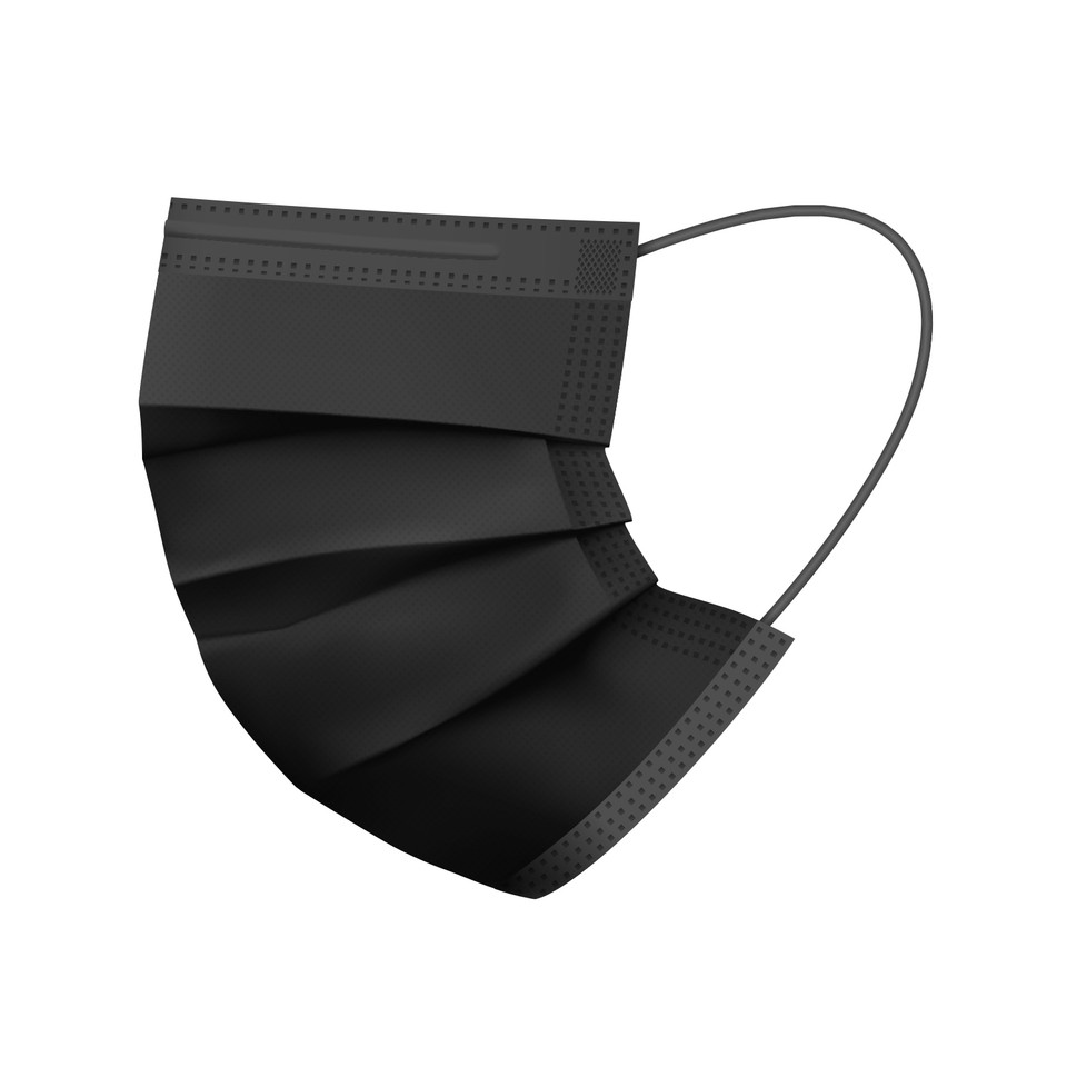 Black Disposable Non-Medical 3-Ply Face Mask (50- to 2,000-Pack) product image