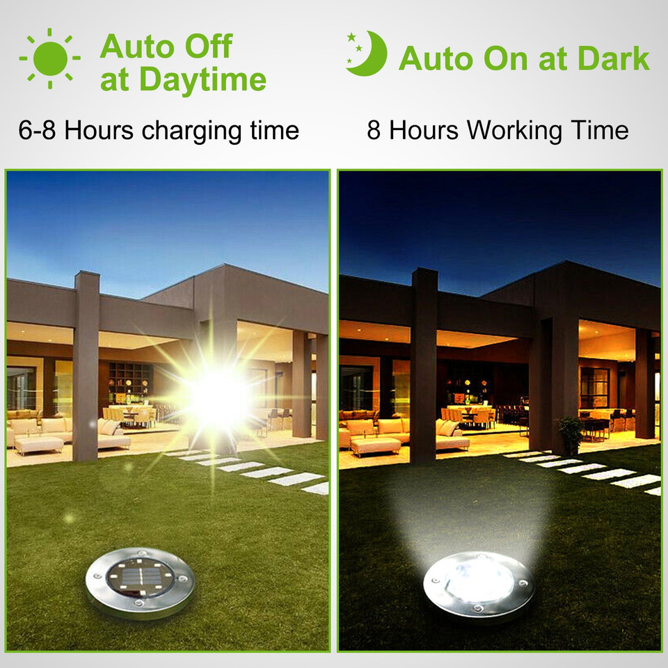 Solarek® Solar-Powered Outdoor Pathway Light (4- or 8-Pack) product image