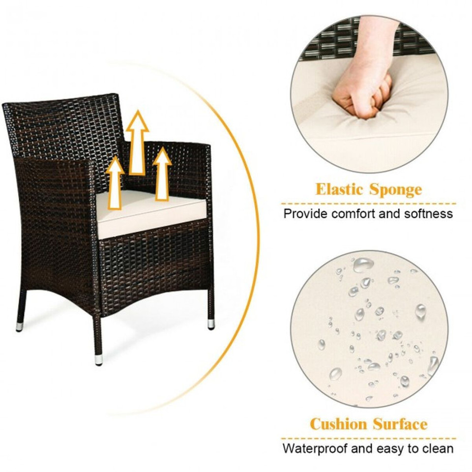 Rattan Outdoor 4-Piece Patio Furniture Set product image