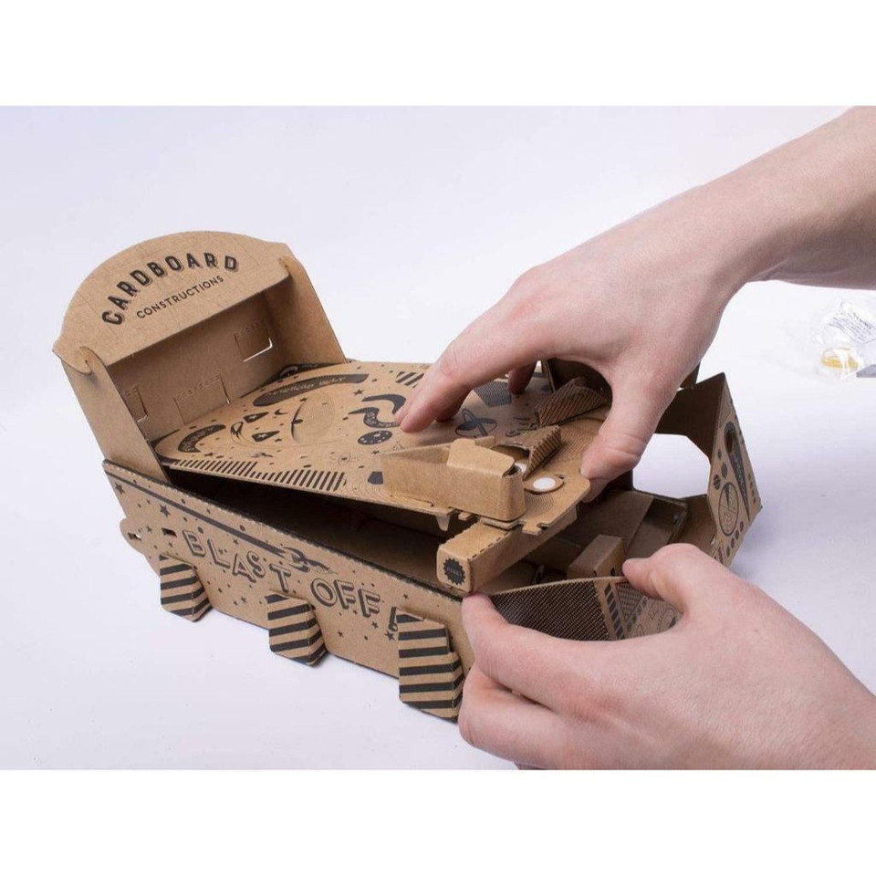 Build-Your-Own Cardboard Construction Pinball Machine product image