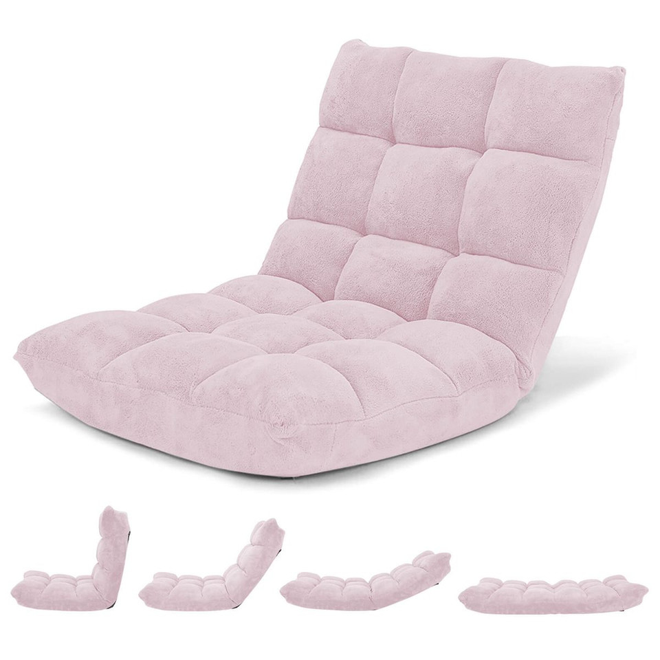 Adjustable 14-Position Microsuede Floor Chair product image