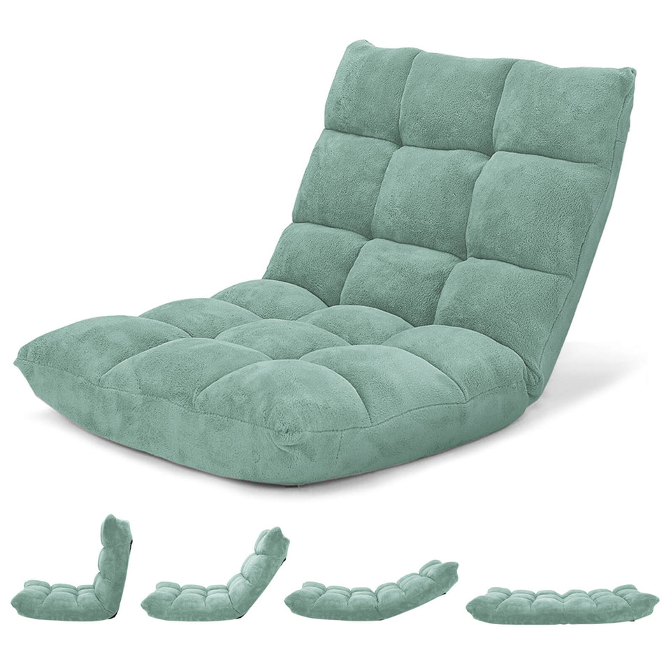 Adjustable 14-Position Microsuede Floor Chair product image