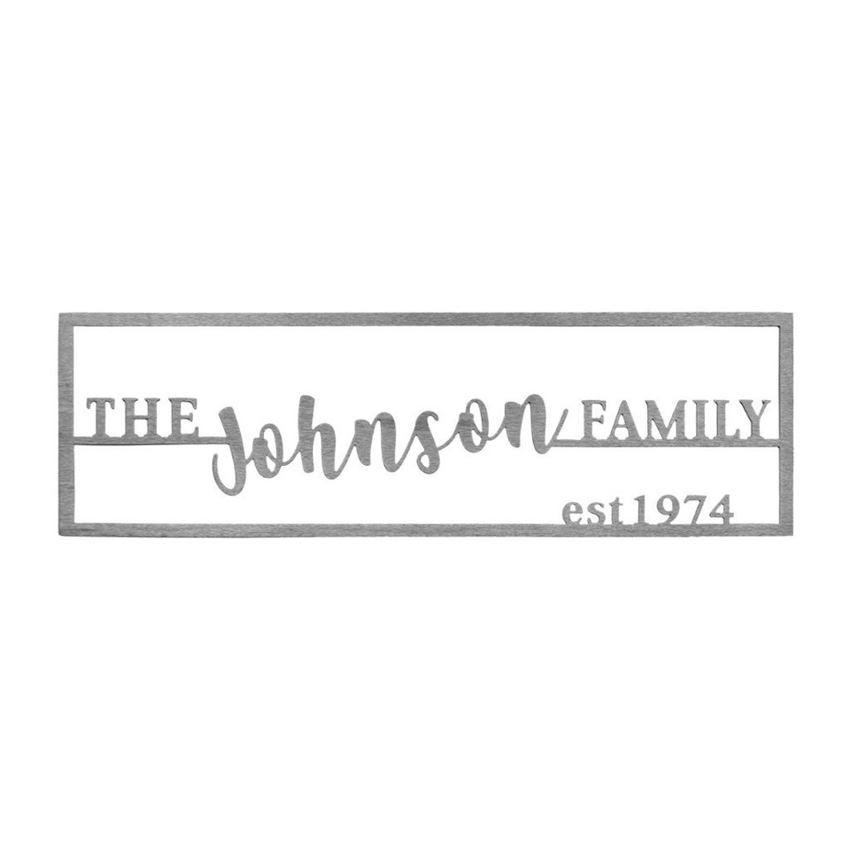 Personalized Established Family Last Name Plaque product image