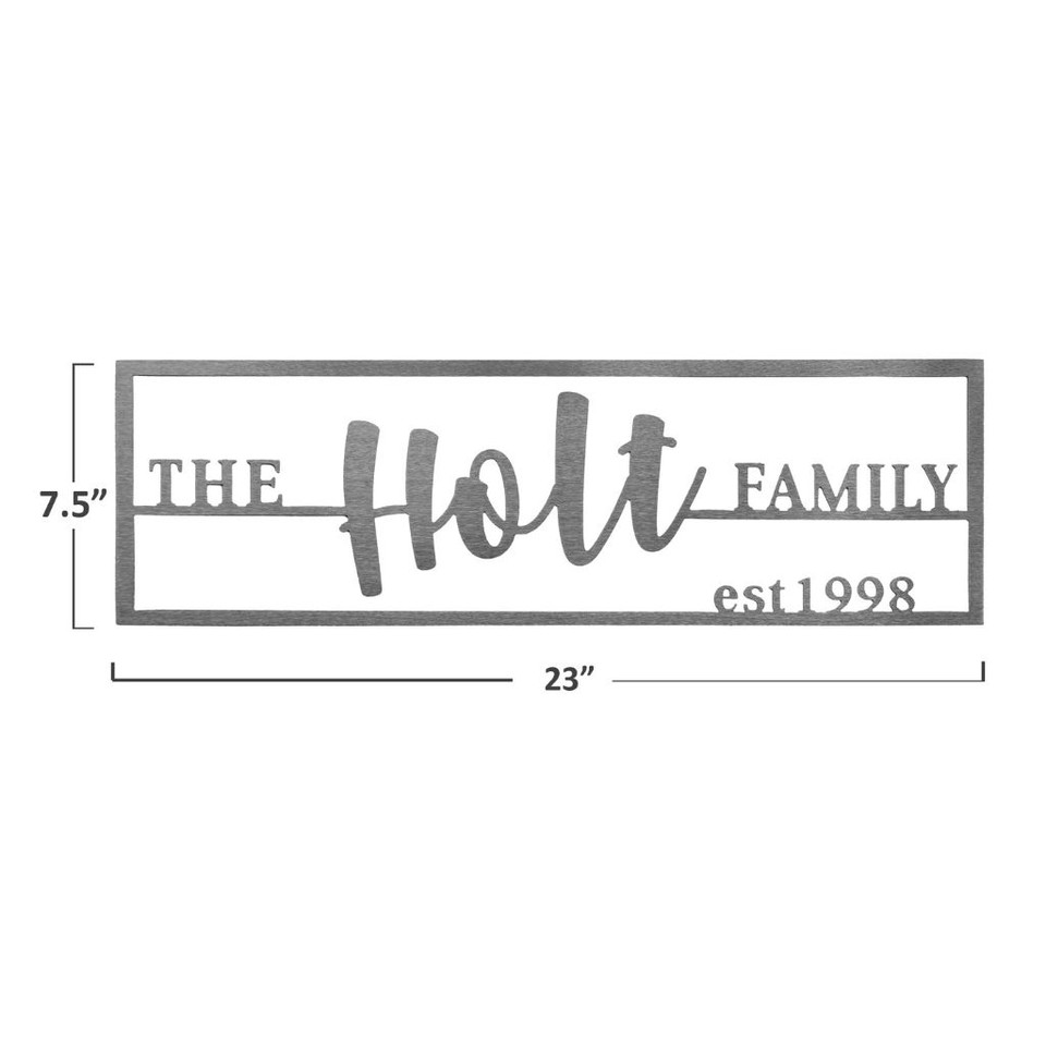 Personalized Established Family Last Name Plaque product image