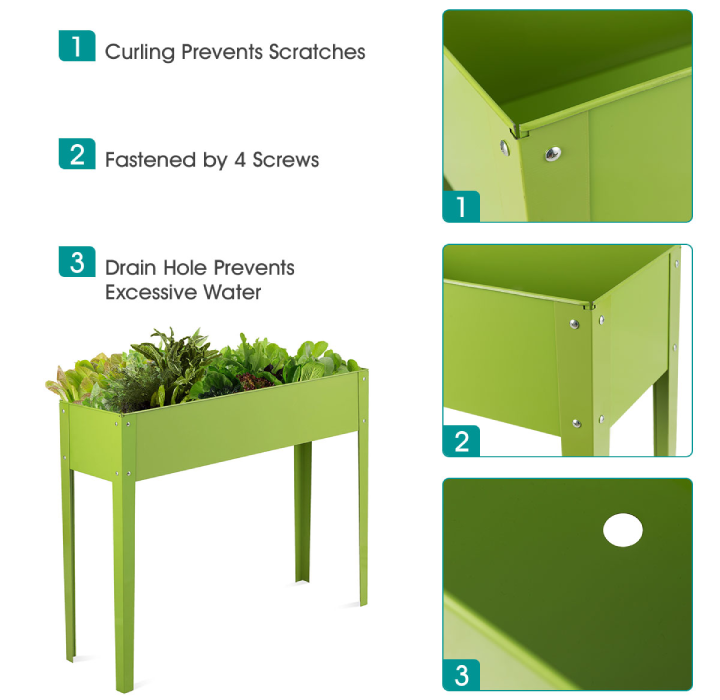 Elevated 40" x 12" Outdoor Garden Plant Stand product image