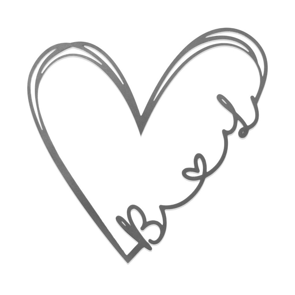 Personalized Initials-and-Heart Metal Sign product image