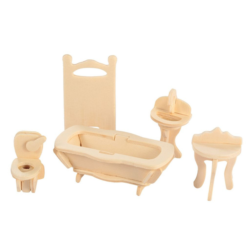 3D Wooden Dollhouse Furniture Puzzles product image
