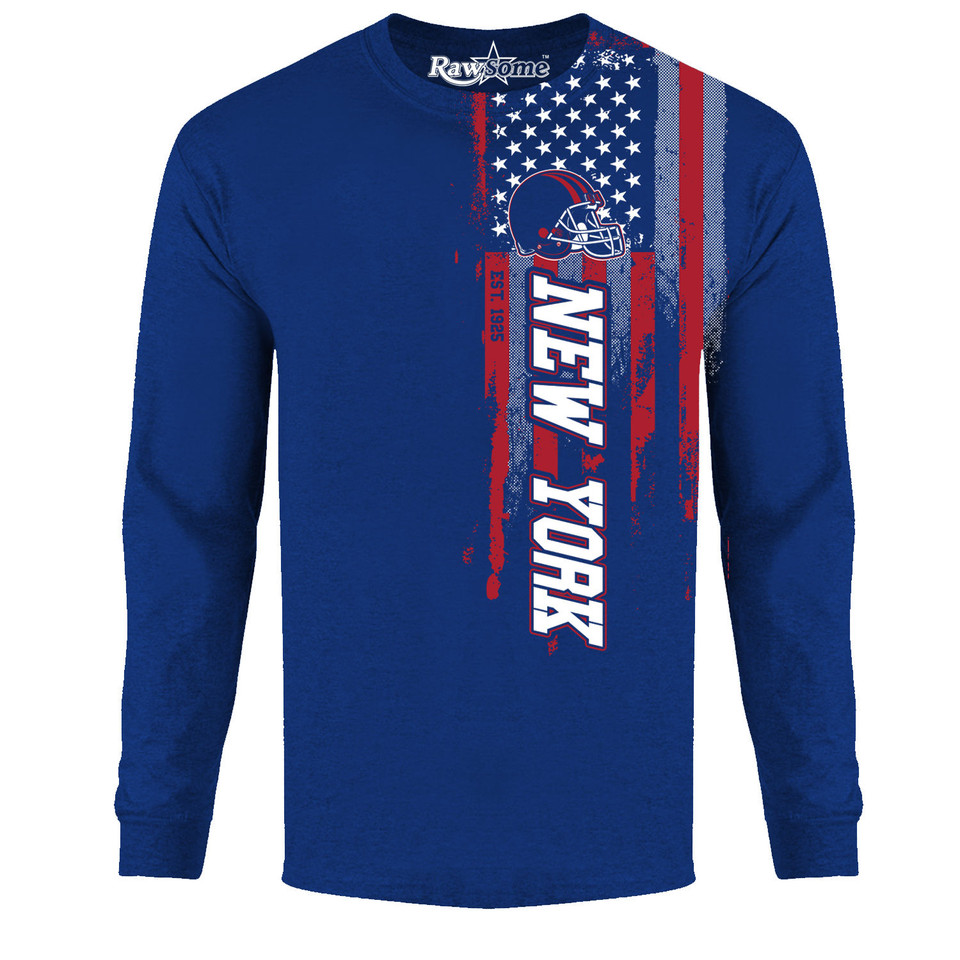 Men's Football USA Flag Long Sleeve Shirt product image