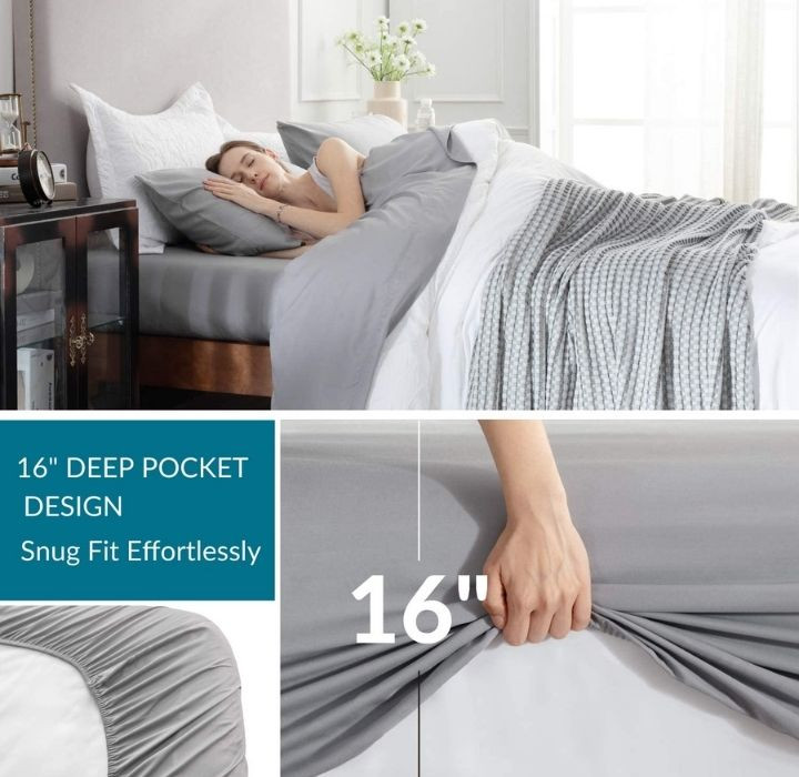 300-TC Bamboo Viscose 4-Piece Sheet Set by Bibb Home® product image