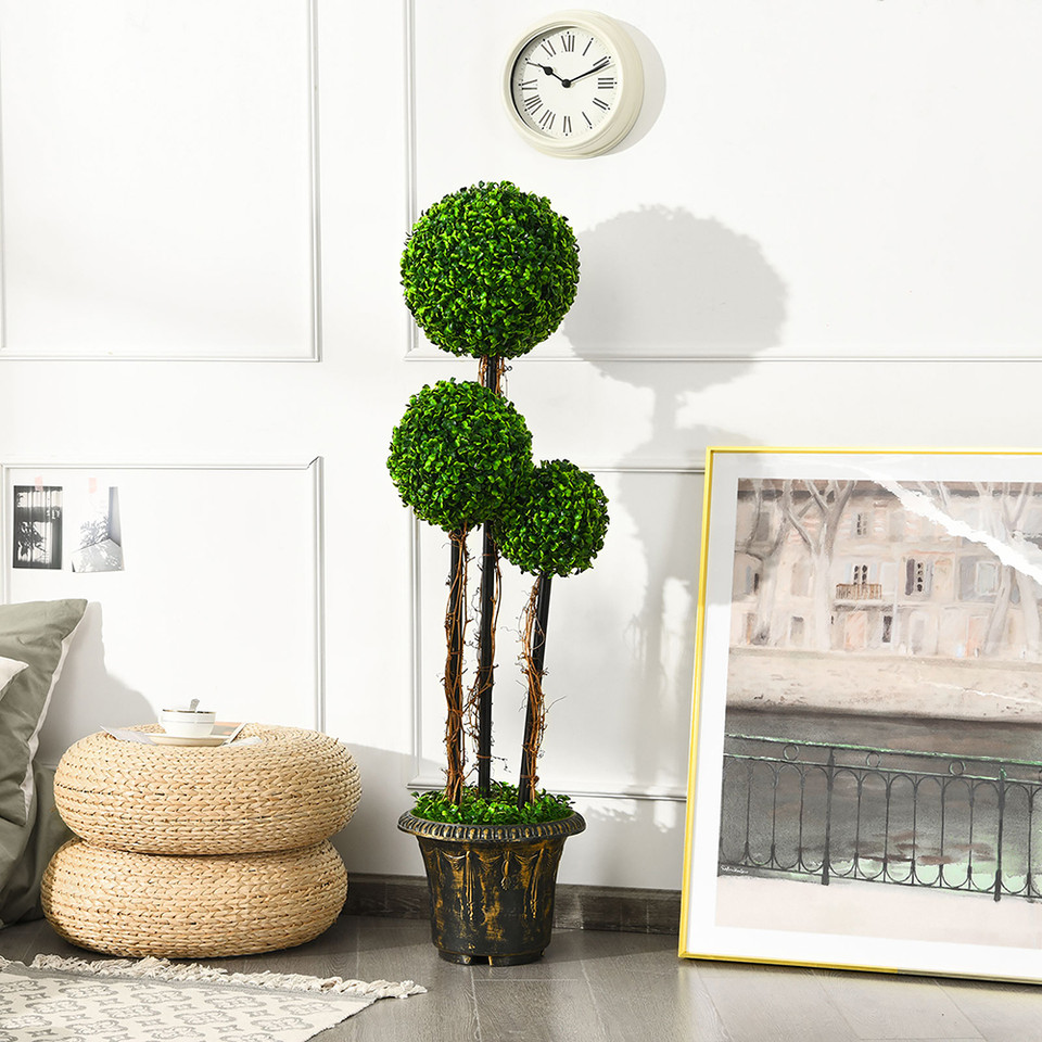 4-Foot Artificial Topiary Triple Ball Tree product image
