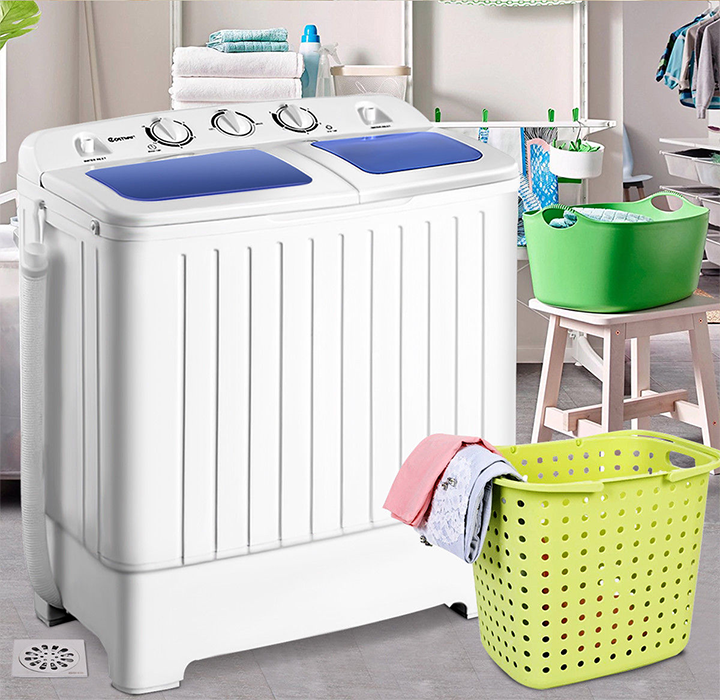 Portable Mini Compact Twin Tub Washing Machine product image