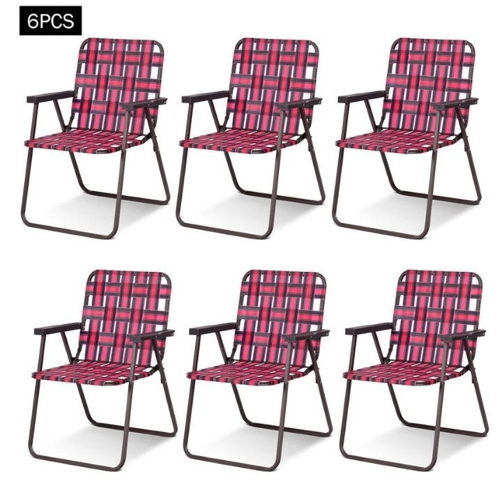 Folding Steel and PE Webbed Lawn Chair (2- to 6-Pack) product image