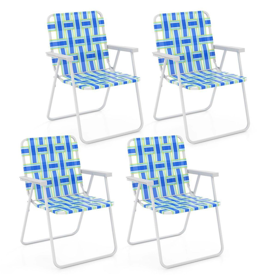 Folding Steel and PE Webbed Lawn Chair (2- to 6-Pack) product image
