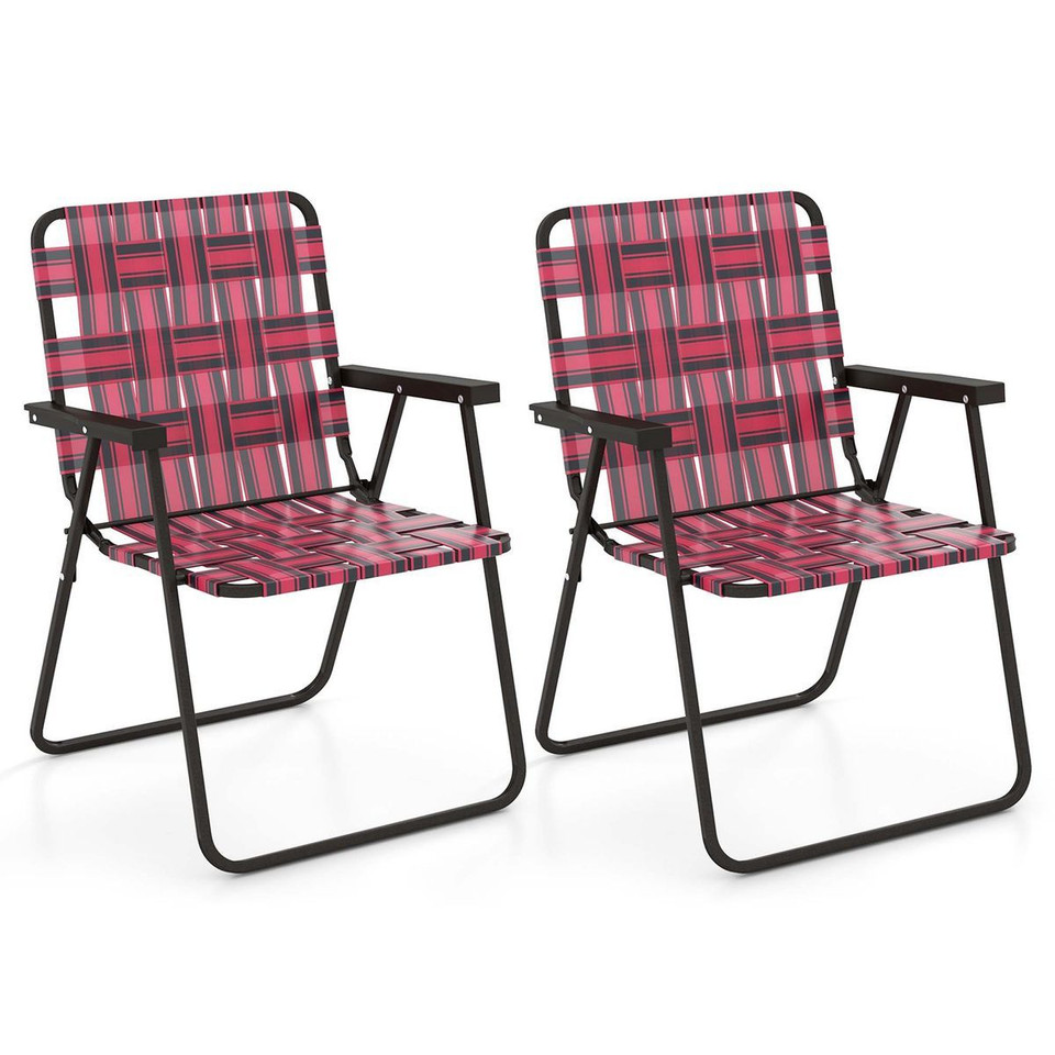Folding Steel and PE Webbed Lawn Chair (2- to 6-Pack) product image