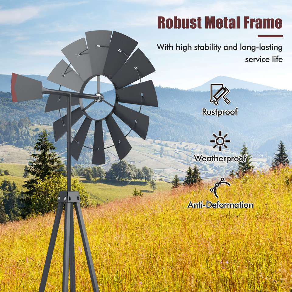 Ornamental 8-Foot Windmill product image