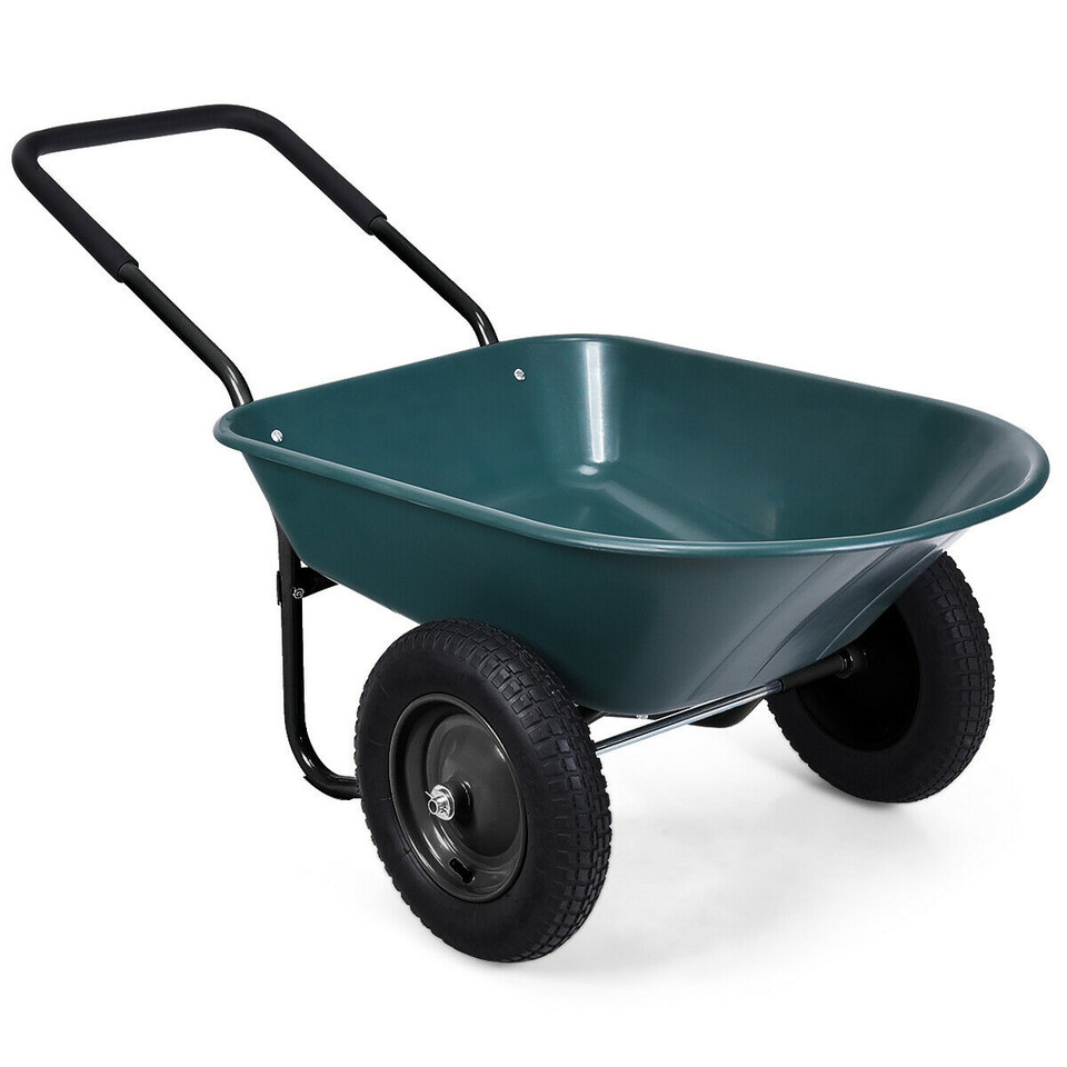 Heavy-Duty 2-Tire Wheelbarrow product image