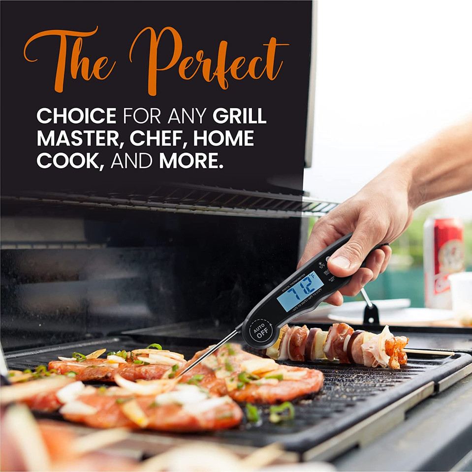 Cheer Collection® Foldable Instant Read Digital Food Thermometer product image