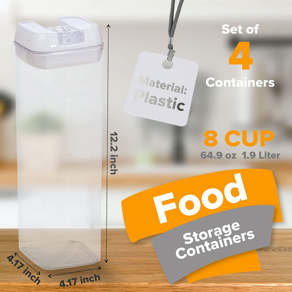 Cheer Collection® 1.2L or 1.9L Airtight Food Storage Containers product image