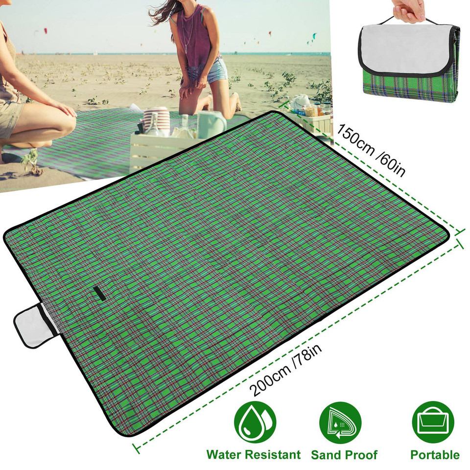 Fold-Out 60" x 78" Waterproof Picnic Blanket product image