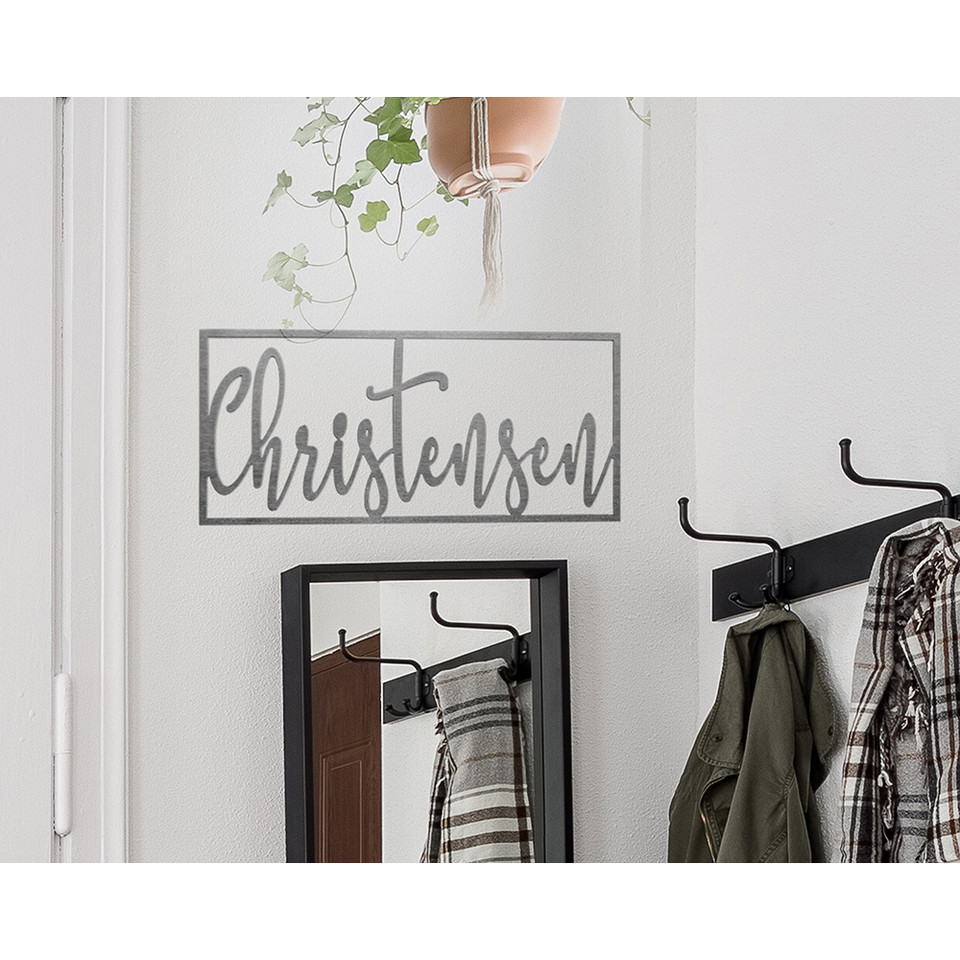 Personalized Sanded Steel Name Sign product image