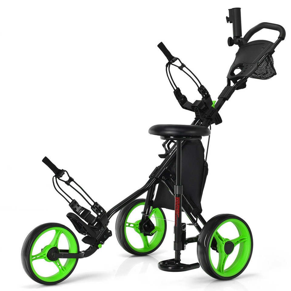 Folding 3-Wheel Golf Cart with Seat product image