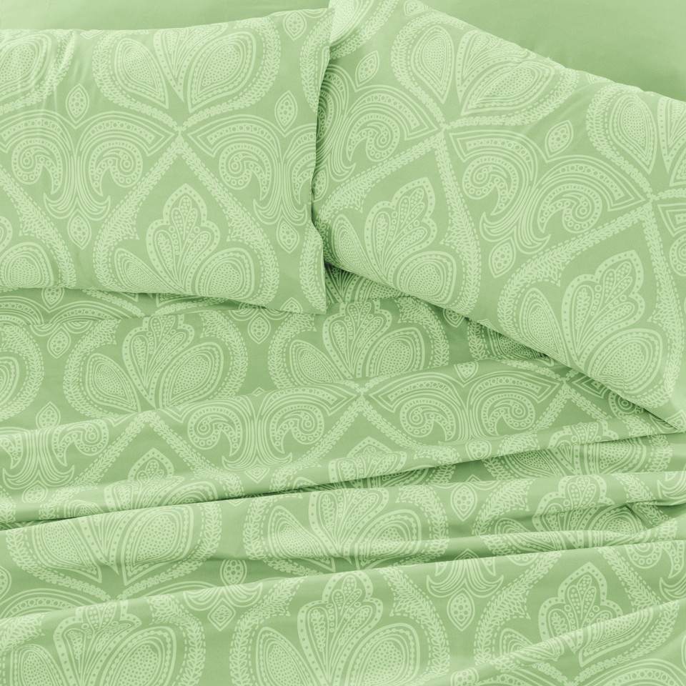 4 or 6-Piece Paisley Printed Deep Pocket Bed Sheet Set product image