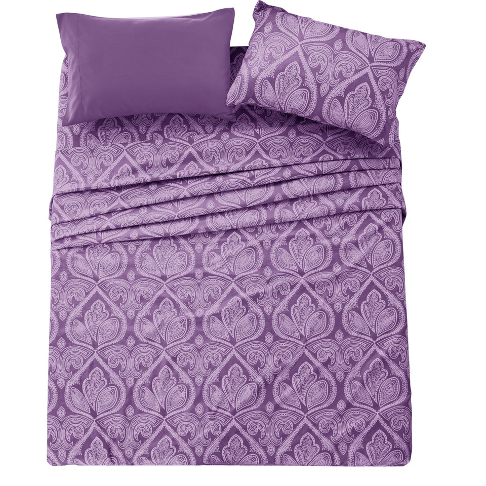 4 or 6-Piece Paisley Printed Deep Pocket Bed Sheet Set product image