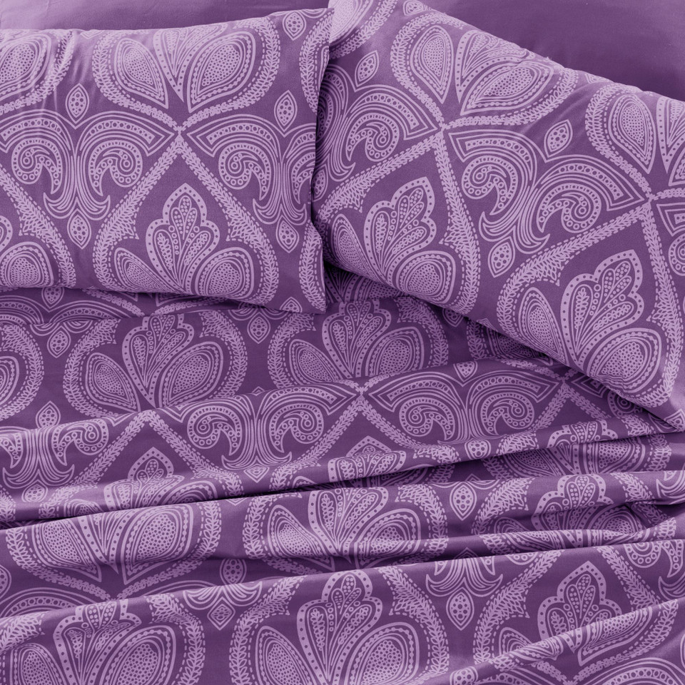 4 or 6-Piece Paisley Printed Deep Pocket Bed Sheet Set product image