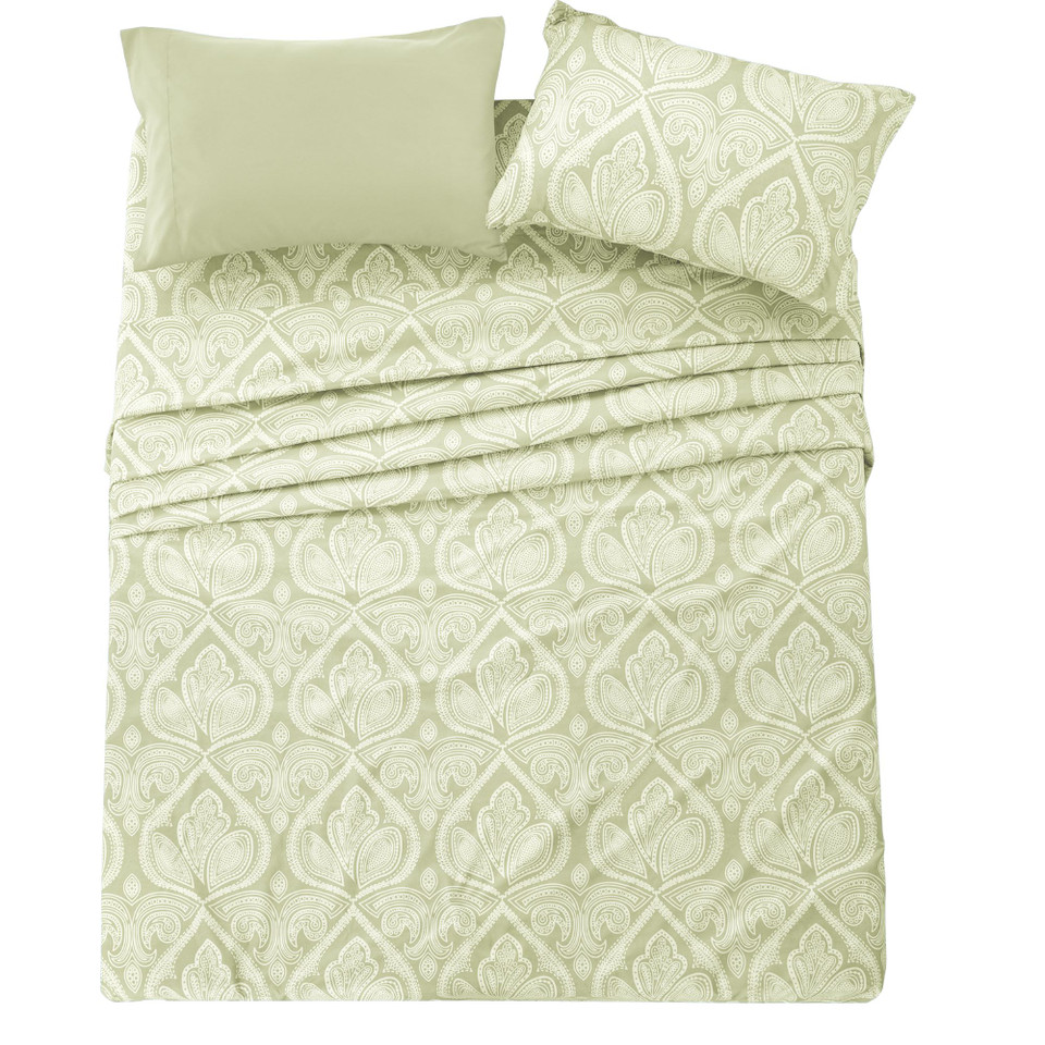 4 or 6-Piece Paisley Printed Deep Pocket Bed Sheet Set product image