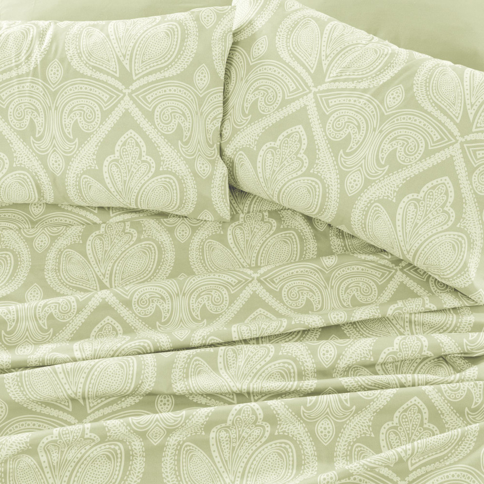 4 or 6-Piece Paisley Printed Deep Pocket Bed Sheet Set product image