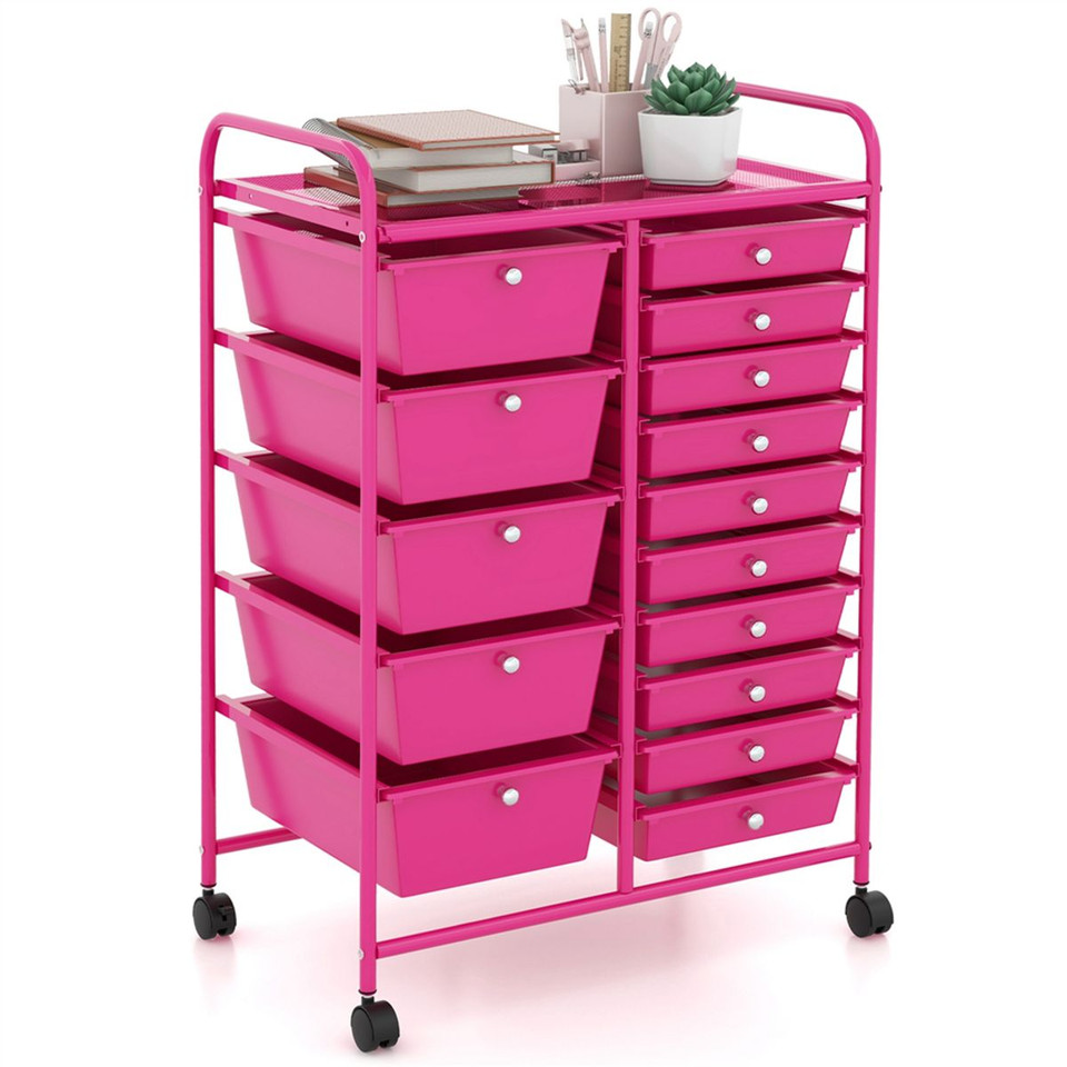 Rolling 15-Drawer Storage Cart product image