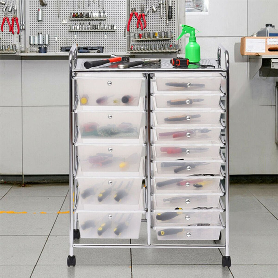 Rolling 15-Drawer Storage Cart product image