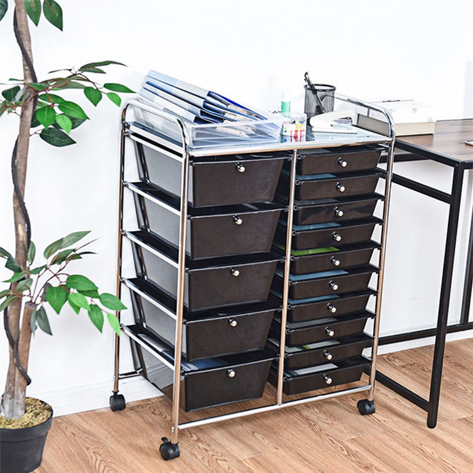Rolling 15-Drawer Storage Cart product image