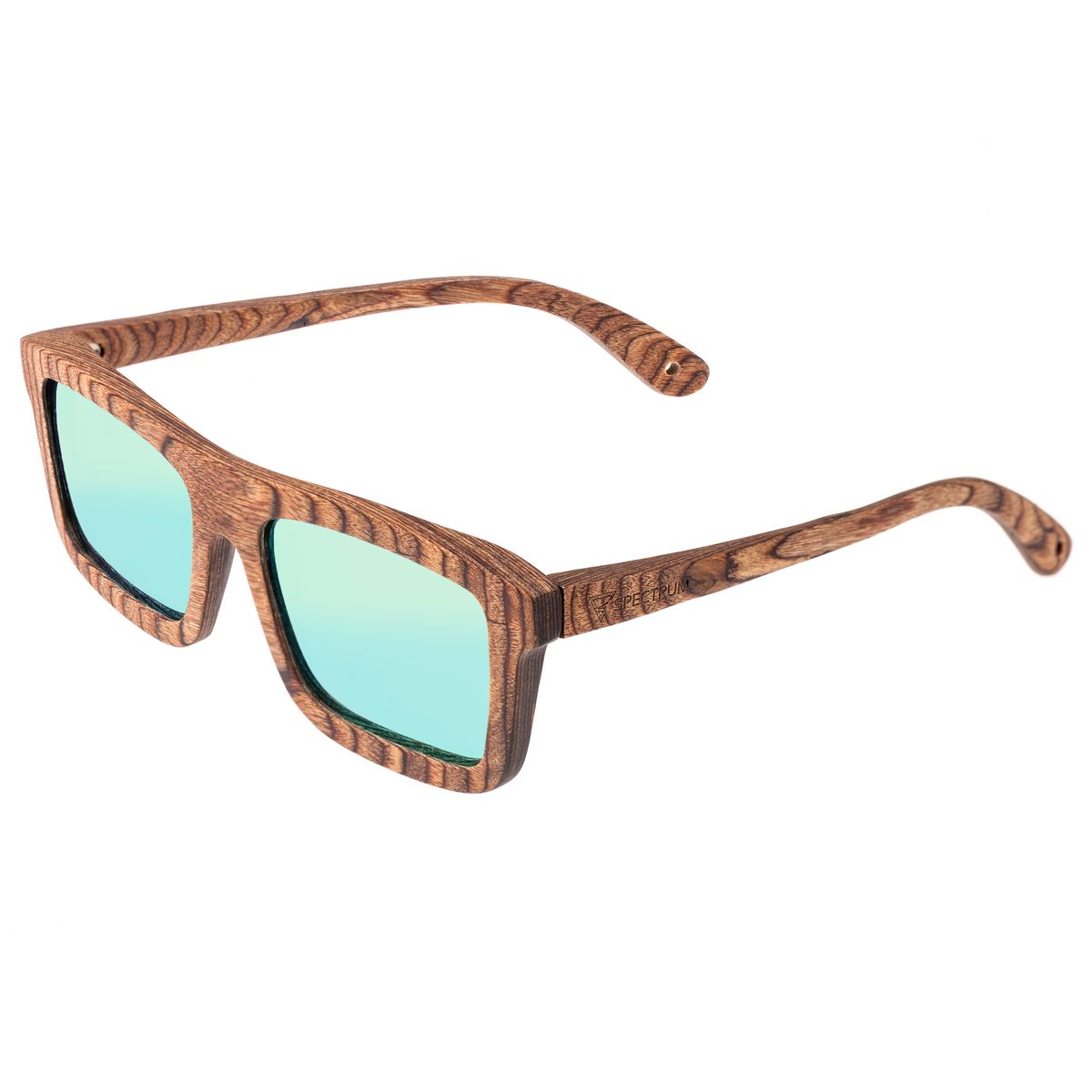 Spectrum Polarized Wooden Sunglasses - Burrow - Brown/Green