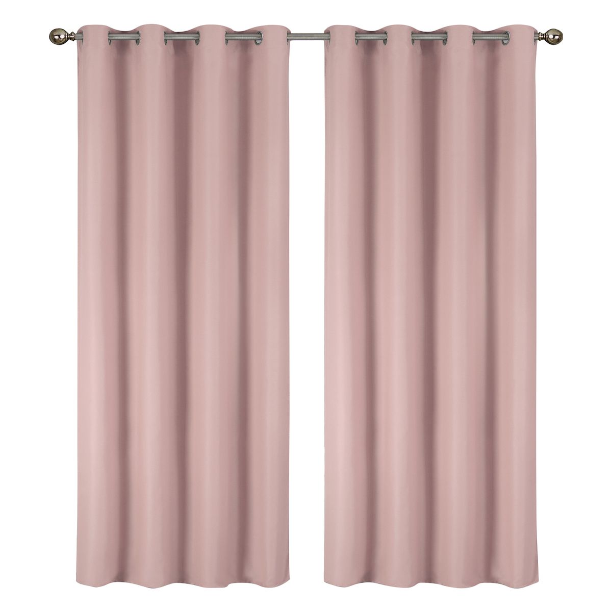 Photos - Curtains & Drapes Private Label 55 x 84-Inch Solid Thermal Blackout Panels - Blush 2PK-LILLIAN BLUSH(Set of 2)