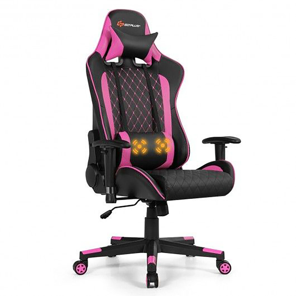 Photos - Computer Chair Goplus Massage Gaming Chair with Lumbar Support - Gaming Chair PI HW66290P