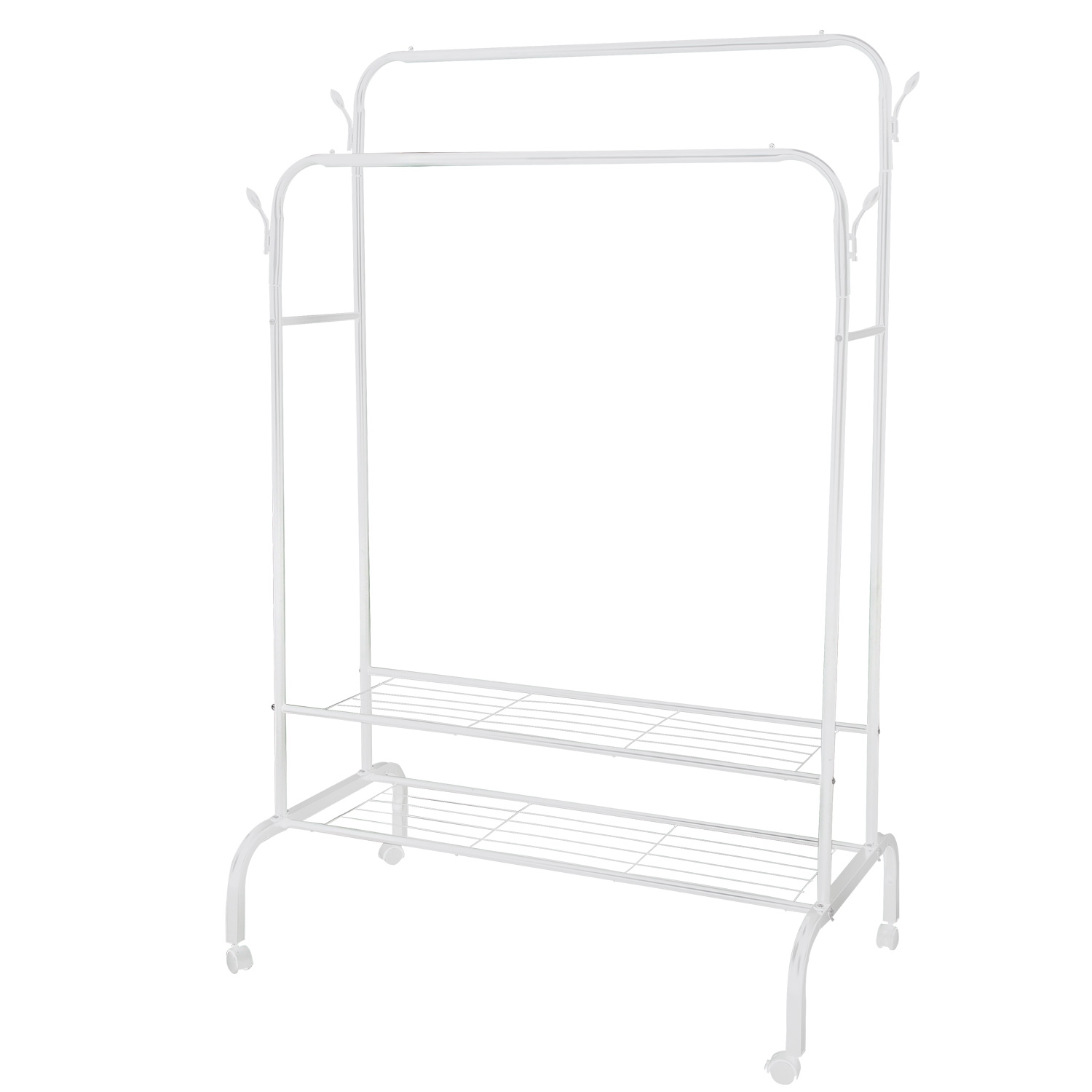 NewHome™ Clothing Hanging Rack - NewHome Clothing Hanging Rack WHT