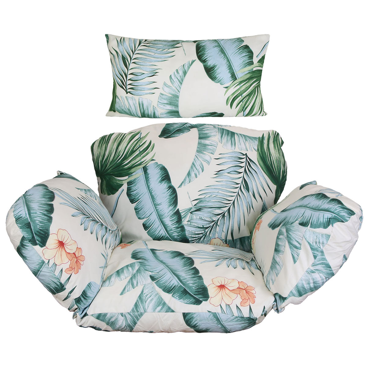 Photos - Pillow New Home NewHome NewHome™ Cushion for Hanging Egg Chair - NewHome Cushion for Hanging Egg Chair BL HGPADGPCT4459 (BEIGEBLUELEAF)