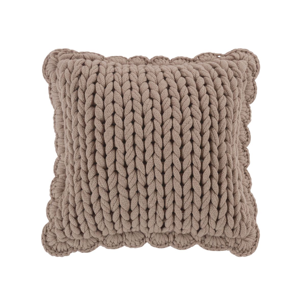 Photos - Pillow Donna Sharp Donna Sharp Chunky Knit Decor  - Chunky Knit  Taup