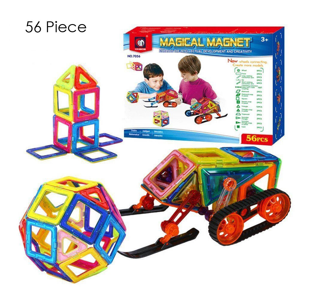 Magical Magnet Learning & Building Toy Set - 56 Piece