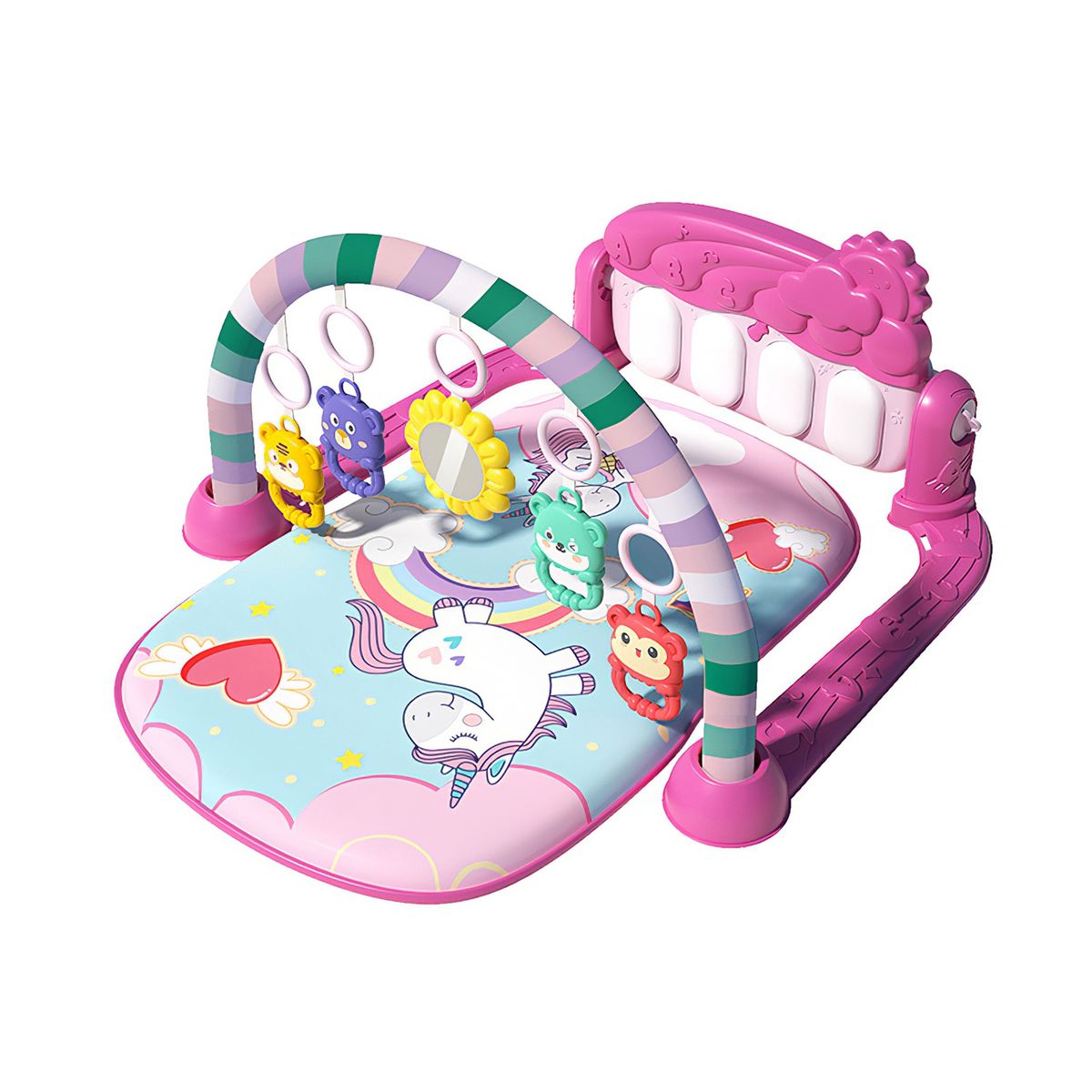 Photos - Play Mats BabyLuv BabyLuv™ Baby Play Gym Mat - Babyluv Baby Play Gym Mat PNK KGBABYP