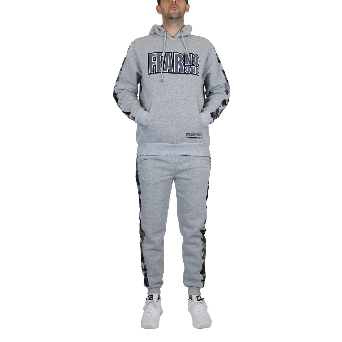 Men's 2-Piece Fleece-Lined Pullover Hoodie & Jogger Sweatpants Set - M2PC-60-HG - XL