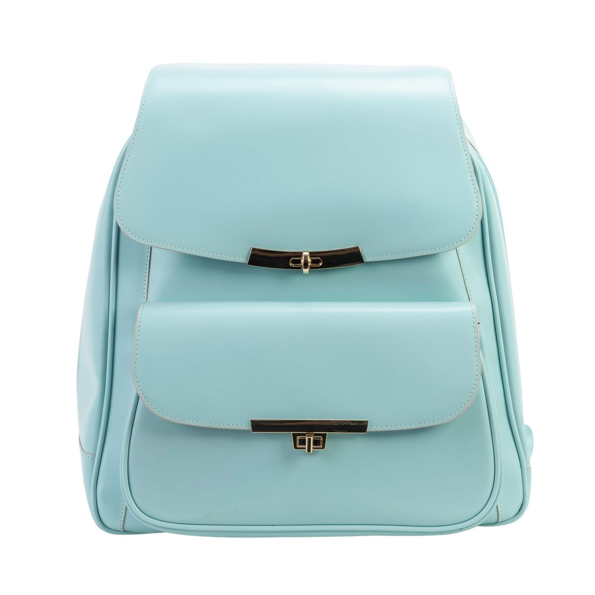 McKleinUSA® Kendall 11-Inch Leather Business Laptop Tablet Backpack - Aqua Blue